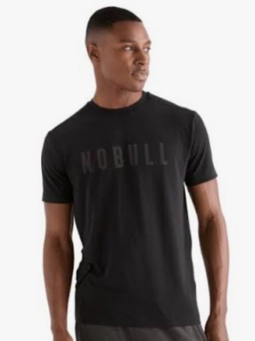 NOBULL T-Shirt Black Tee Performance Training Athletic Gym Workout Mens Size L